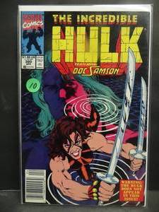 lot 10 image: The Incredible Hulk #380 Feat. Doc Samson Marvel Comics April 1991 - NEWSTAND EDITION $$