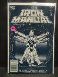 lot 11 image: THE IRON MANUAL #1 (Marvel 1993) Iron Man Operations Handbook $$