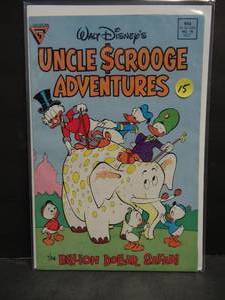 lot 15 image: RARE WALT DISNEYS UNCLE SCROOGE ADVENTURES #16 (1989) GLADSTONE COMIC - $$