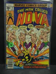 lot 16 image: BRONZE AGE - The Man Called Nova #9 Megaman Appearance (May 1977 Marvel) $
