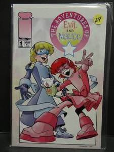 lot 24 image: ADVENTURES OF EVIL AND MALICE #1 (1999) IMAGE by JIMMIE ROBINSON BUTCHER