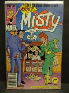 lot 27 image: Misty #2 - MarvelStar Comics - February 1986, 65� cover, Trina Robbins - NEWSTAND EDITION $$