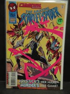 lot 55 image: The Amazing Scarlet Spider #2 (Dec 1995, Marvel) Newsstand Edition - $$