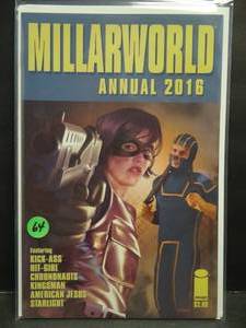 lot 64 image: MILLARWORLD ANNUAL 2016 FVF IMAGE COMICS KICK-ASS HIT-GIRL  - $$