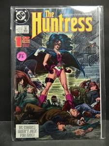 lot 86 image: RARE The Huntress #1 DC Comic 1st Appearance of Helena Bertinelli Key Issue 1989 - $$$$
