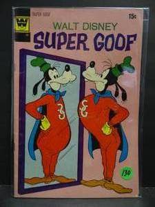 lot 130 image: RARE Super Goof 22 Walt Disney Goofy mirror comic Whitman 1970s