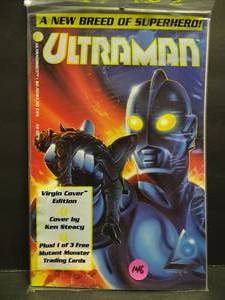 lot 146 image: Ultraman #2  Ultracomics  Mutant Monster Trading Card  Virgin Cover Edition - $$