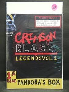 lot 164 image: RARE CRIMSON BLACK LEGENDS VOL 1 - IST ISSUE PANDORAS BOX - ECLIPSE COMICS - $$$