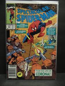 lot 168 image: Spectacular Spiderman 177 June 1991 - NEWSTAND EDITION - $$$