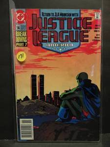 lot 171 image: Justice League America #56  Twin Towers Cover World Trade Center WTC (DC 1991)
