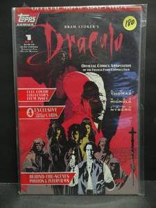 lot 180 image: Dracula 1 of 4 Sealed in Polybag High Grade Topps Comic Book - $$$
