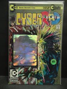 lot 196 image: Cyberrad Vol 2 #1 (1992) Continuity Comics Hologram Cover - $$