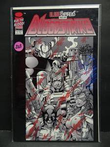 lot 203 image: BLOODSTRIKE #1 Rob Liefeld Image Comics 1993 Rub the Blood - KEY - $$