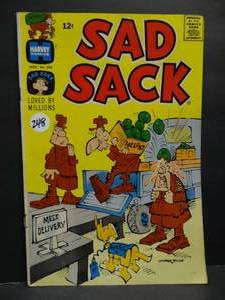 lot 248 image: Harvey Comics - SAD SACK #203 (1968) Military, George Baker