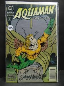 lot 265 image: AQUAMAN TIME AND TIDE #4 Mar 1994 DC - 1st App OCEAN MASTER - $$$