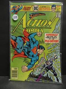 lot 273 image: vintage Superman Action Comics #464 DC Comic Book, (1976) - $$$
