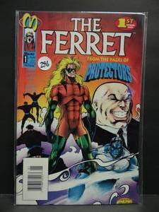 lot 296 image: FIRST EDITION - The Ferret #1 1992 Malibu Comics - $$$