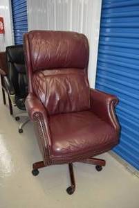 lot 50 image: Executive Chair, Burgundy Leather by Best Chairs