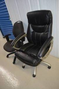 lot 52 image: Black Office Chairs