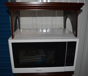 lot 63 image: Lap Desk Tray and Kenmore Microwave Model 24.73772610
