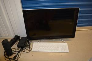 lot 33 image: Sony Saio Personal Computer MonitorHard-drive, Keyboard, Speakers