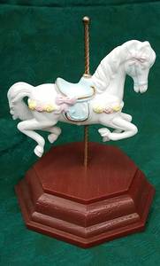 lot 83 image: Porcelain Carousel Horse Figurine