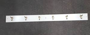 lot 84 image: Wood & Metal Wall-hung Coatrack