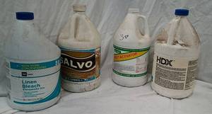 lot 181 image: 4 Bottles of Household Chemicals