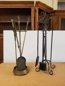 lot 143 image: Fireplace poker set