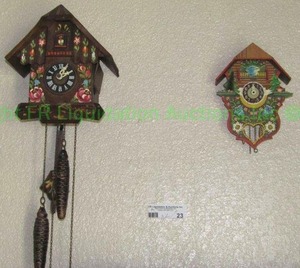 lot 23 image: Vintage Swiss made kookoo clocks