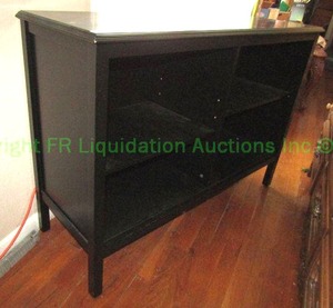 lot 35 image: Open front modern storage cabinet