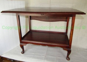 lot 40 image: Mid century drop leaf accent table