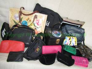 lot 42 image: Assorted tote bags and purses as shown