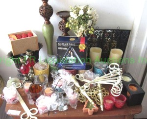 lot 184 image: Assorted candles and candle accessories