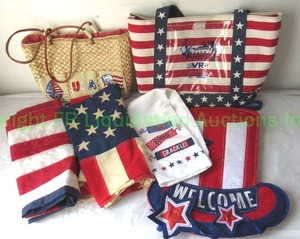 lot 188 image: Patriotic American collectibles including Old Glory and more