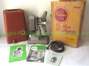 lot 217 image: 1948 Revere De Luxe 85 film projector with original manuals and box