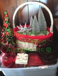 lot 220 image: Christmas decor as shown