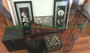 lot 228 image: Assorted home decor items as shown