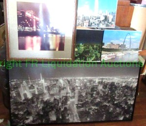 lot 254 image: City scape prints and photos as shown, largest is 46 x 24