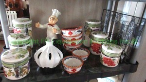 lot 259 image: Ceramic Countertop storage containers and more as shown