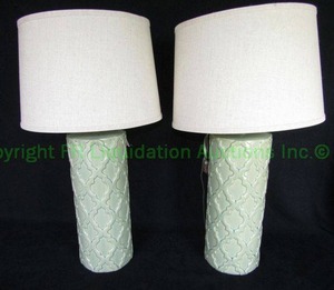 lot 56 image: Matching modern ceramic base lamps