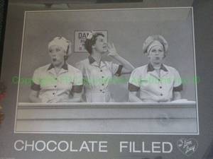 lot 109 image: Lucille ball I Love Lucy, Chocolate filled print