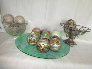 lot 88 image: Home decor orbs plus as shown