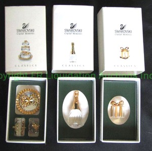 lot 92 image: Swarovski crystal memories in original boxes