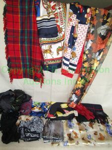lot 225 image: Assorted scarves and more as shown