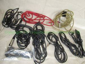 lot 166 image: Dimarzio, and other brands guiter and amplifier electric cords