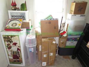 lot 294 image: Assorted Christmas decor, ornaments plus as shown, generous quantity