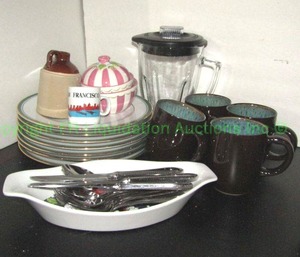 lot 115 image: Assorted ceramic dishware plus as shown
