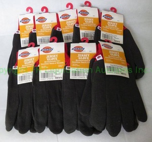 lot 176 image: Dickeys Jersey gloves with original store tags attached, never used. 9 pairs total