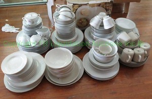 lot 180 image: Ceramic serving ware including Style House, Gibson, Pfaltzgraff and others